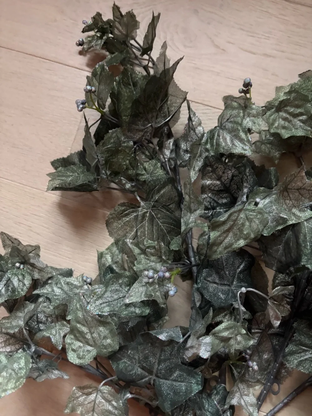 Artificial Ivy Garland Spray - Green Faux Leaves
